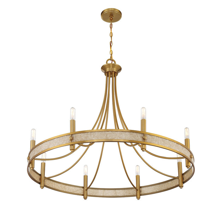 Savoy House - 1-2054-8-322 - Eight Light Chandelier - Camden - Warm Brass