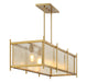 Savoy House - 1-3802-5-322 - Five Light Linear Chandelier - Jacobs - Warm Brass