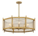 Savoy House - 1-3803-8-322 - Eight Light Chandelier - Jacobs - Warm Brass