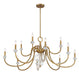 Savoy House - 1-5803-12-322 - 12 Light Chandelier - Bergdorf - Warm Brass