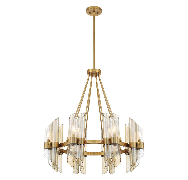 Savoy House - 1-9105-8-322 - Eight Light Chandelier - Biltmore - Warm Brass