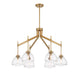 Savoy House - 1-9841-6-322 - Six Light Chandelier - Corbin - Warm Brass