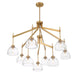 Savoy House - 1-9842-9-322 - Nine Light Chandelier - Corbin - Warm Brass