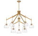 Savoy House - 1-9842-9-322 - Nine Light Chandelier - Corbin - Warm Brass