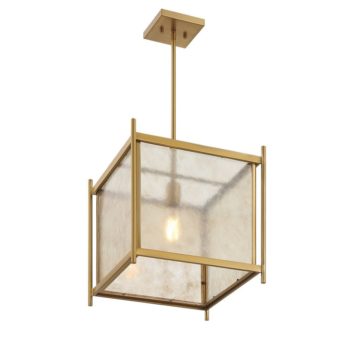 Savoy House - 7-3801-1-322 - One Light Pendant - Jacobs - Warm Brass