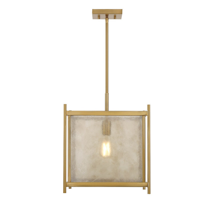 Savoy House - 7-3801-1-322 - One Light Pendant - Jacobs - Warm Brass