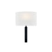 Justice Designs - FAB-4332-WHTE-MBLK - One Light Wall Sconce - Textile - Matte Black