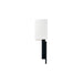 Justice Designs - FAB-4332-WHTE-MBLK - One Light Wall Sconce - Textile - Matte Black