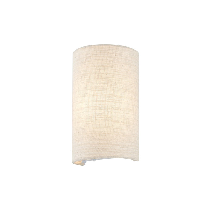 Justice Designs - FAB-5945-CREM - One Light Wall Sconce - Textile