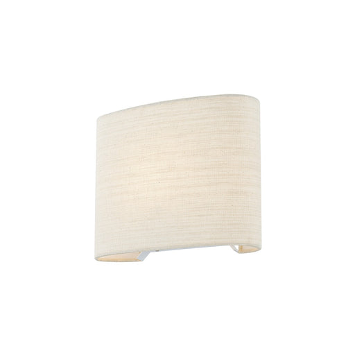 Justice Designs - FAB-8855-CREM - One Light Wall Sconce - Textile